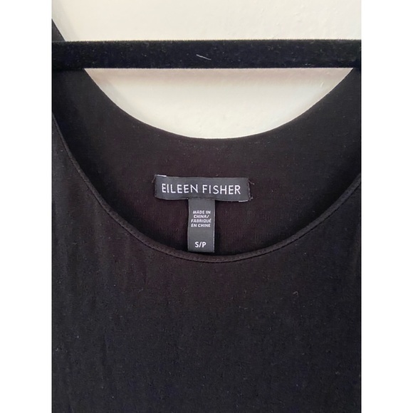 Eileen Fisher Silk Black Dress - Picture 3 of 6